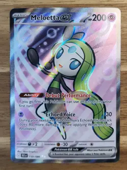 Pokemon TCG - S&V - Black Boltt - Meloetta EX 159/086 - Ultra Rare - NM - Image 1