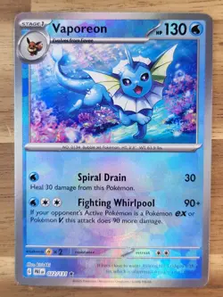 Pokemon TCG - S&V - Prismatic Evolutions - Vaporeon 022/131 - Poke Ball Holo -NM - Image 1