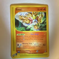 Pokemon Entei Aquapolis 10/147 Rare Basic English Regular 70 HP 2002 - Image 1