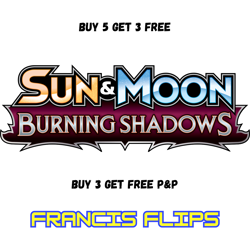 Burning Shadows - All Pokemon - Pick Your Own - Postage Discount - Image 1