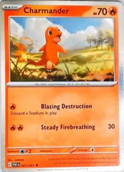 Pokemon | Miscellaneous Cards & Products | Charmander - (Cosmos Holo) | 007/091 - Image 1