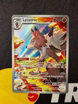 Lycanroc 166/159 Pokemon TCG S&V Journey Together Illustration Rare English - Image 1