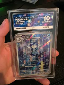 Poliwhirl 176/165 AR Gem Mint Ace 10 Pokemon 151 Japanese Perfect Subgrades - Image 5