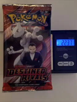 22.36/37g Pokemon TCG Destined Rivals Booster Pack (FACTORY SEALED) - Image 1