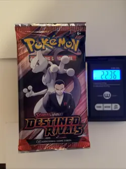22.36/37g Pokemon TCG Destined Rivals Booster Pack (FACTORY SEALED) - Image 3