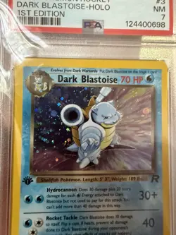 2000 POKEMON ROCKET 1ST EDITION #3 DARK BLASTOISE-HOLO PSA 7 NM - Image 2