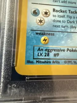 2000 POKEMON ROCKET 1ST EDITION #3 DARK BLASTOISE-HOLO PSA 7 NM - Image 3