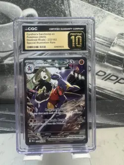 🔥 CGC Pristine 10 Cynthia's Garchomp ex 232/182 Destined Rivals Pokemon TCG UK - Image 1
