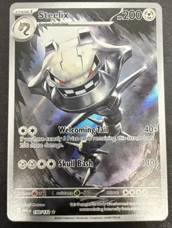 2025 Pokemon Mega Evolution Steelix Illustration Rare #150/132 - Image 1
