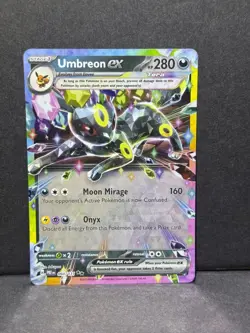 Pokemon TCG Umbreon EX 060/131 Double Rare Holo Card Prismatic Evolutions - Image 1