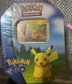 Pokemon Pokemon GO Pikachu Tin Box 60 Cards Promo English 2022 - Image 1
