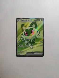 Pokemon Sprigatito ex 251/217 ASC Full Art Holo Rare Grass Basic Card 💎 - Image 1