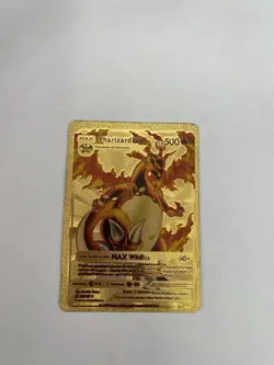 2020 Pokemon Max Charizard DX 4C 52/100 MAX Wildfire Gold Metal Card Rare - Image 1