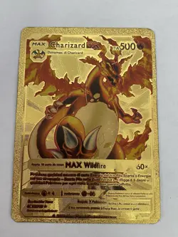 2020 Pokemon Max Charizard DX 4C 52/100 MAX Wildfire Gold Metal Card Rare - Image 2