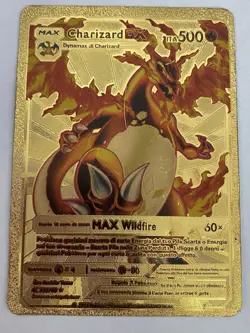 2020 Pokemon Max Charizard DX 4C 52/100 MAX Wildfire Gold Metal Card Rare - Image 3