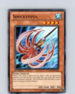 Yu-Gi-Oh TCG Shocktopus ORCS-EN006 1st Edition Regular Common Card NM - Image 1