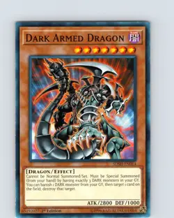 Yu-Gi-Oh TCG Dark Armed Dragon SDSH-EN014 1st Edition Regular Common Card NM - Image 1
