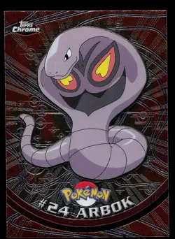 Pokemon Card - Arbok Topps Chrome TV Animation Edition 24 Foil - Image 1