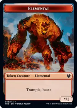Elemental Token Theros Beyond Death Lightly Played, English - Image 1