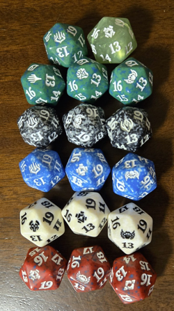 Lot Of 17 Magic The Gathering Spin down Dice - Image 5