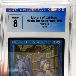 Library of Lat-Nam - Alliances - MTG - Graded - CGC 8.0 - Vintage - Image 3