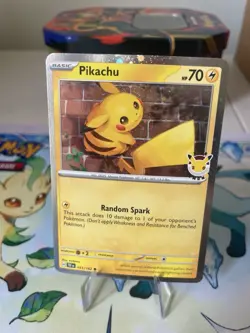 Pikachu (Pokemon Day 2026) 051/162 Anniversary Stamped Double Swirl 🍥🔥 - Image 1