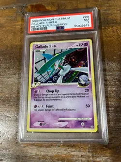 POKEMON 2009 Platinum Rising Rivals Cosmos GALLADE 4 Holo #20 PSA 7 RARE - Image 1