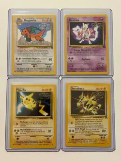 Pokemon The First Movie Kids WB WOTC Black Star Promo Lot 2-5 1998 TCG - Image 1