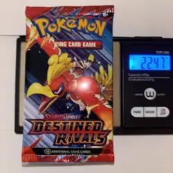 22.46/47g Pokemon TCG Destined Rivals Booster Pack (FACTORY SEALED) - Image 1