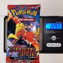 22.46/47g Pokemon TCG Destined Rivals Booster Pack (FACTORY SEALED) - Image 3