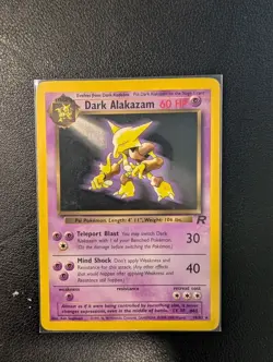 Pokemon TCG Dark Alakazam #18/82 Team Rocket Non Holo Vintage 1999-2000 - Image 1