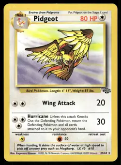 Pidgeot 24/64 Rare Jungle Pokemon Moderately Played - Image 1