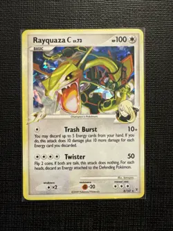 Rayquaza C ⭐ 8/147 Cracked Ice Holo Rare Supreme Victors 2009 Pokemon NM/LP - Image 1