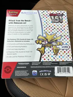 Pokemon Scarlet & Violet 151 Alakazam EX Collection Box New Factory Sealed 🔥 - Image 2
