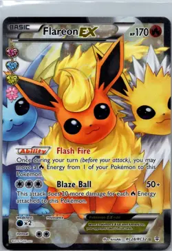 Flareon EX RC28/RC32 Ultra Rare Generations Pokemon Holo NM/LP - Image 1