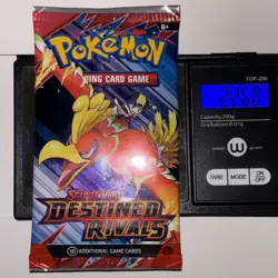 22.60/61g Pokemon TCG Destined Rivals Booster Pack (FACTORY SEALED) - Image 1