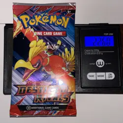 22.60/61g Pokemon TCG Destined Rivals Booster Pack (FACTORY SEALED) - Image 2