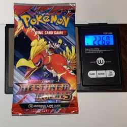 22.60/61g Pokemon TCG Destined Rivals Booster Pack (FACTORY SEALED) - Image 3