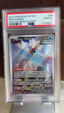 IRON BUNDLE Scarlet & Violet ETB Black Star Promo #066 PSA 10 Pokemon - Image 1