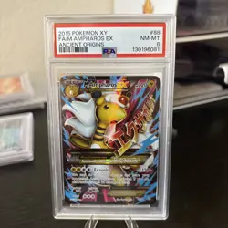 2015 Pokemon XY Ancient Origins #88 FA M Ampharos Ex PSA 8 NM-MT New Cert - Image 1