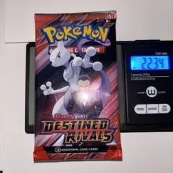 22.33/34g Pokemon TCG Destined Rivals Booster Pack (FACTORY SEALED) - Image 3