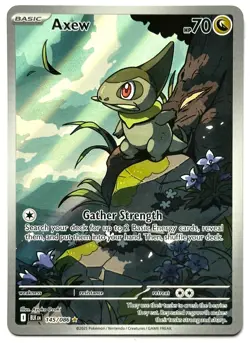 Axew 145/086 - Pokemon TCG - Black Bolt Illustration Rare Holo - Image 1