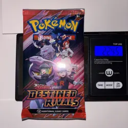 22.44/45g Pokemon TCG Destined Rivals Booster Pack (FACTORY SEALED) - Image 2