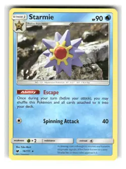 Starmie 16/111 Rare Crimson Invasion Pokemon Near Mint - Image 1