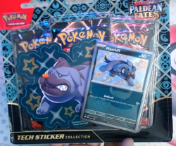 Pokemon TCG Scarlet & Violet Paldean Fates Tech Sticker Collection (Maschiff) - Image 1