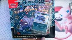 Pokemon TCG Scarlet & Violet Paldean Fates Tech Sticker Collection (Maschiff) - Image 3