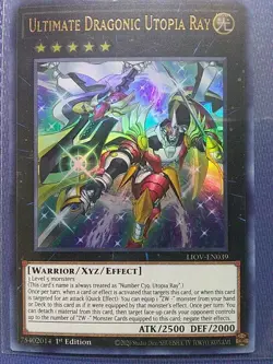 Yu-Gi-Oh! TCG Ultimate Dragonic Utopia Ray Lightning Overdrive LIOV-EN039 1st ED - Image 1
