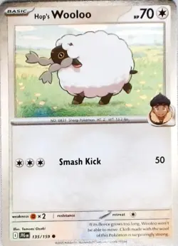 Pokemon | Miscellaneous Cards & Products | Hop's Wooloo - (Cosmos Holo) | 135/15 - Image 1