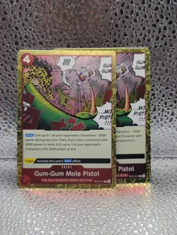 Gum Gum Mole Pistol ST21-017 Starter Deck EX: Gear 5 One Piece Foil (X2) - Image 1