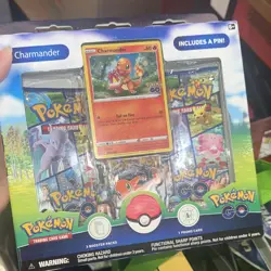 Pokemon GO Charmander Pin Collection Promo Box Pokemon Trading Card Game English - Image 1